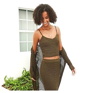 NWT Express Crochet Cropped Cami